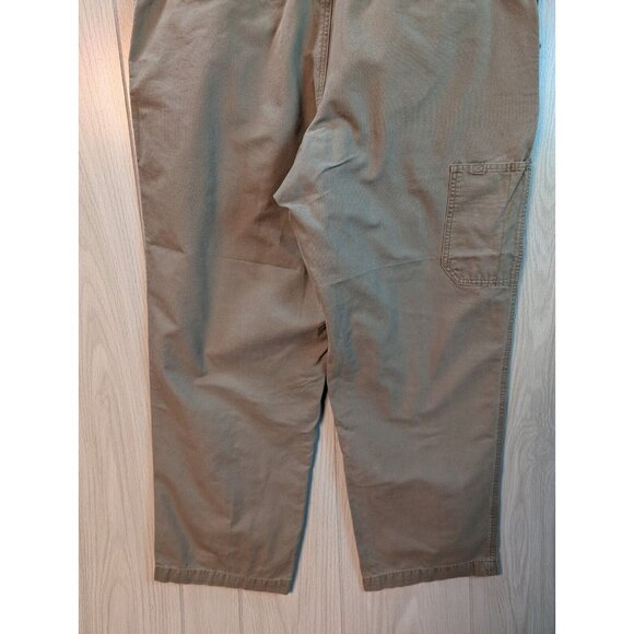 Columbia Regular Fit Men’s Khaki Flat Front Pants Size 40x29 Cotton READ - Picture 8 of 11